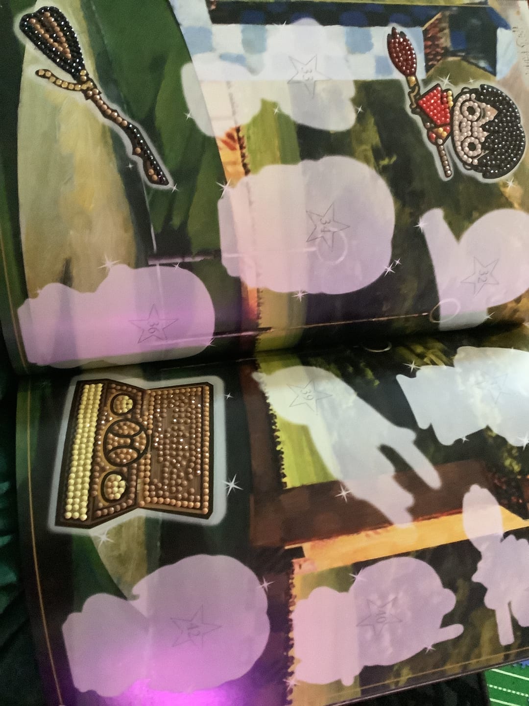 Customer photo review of Harry Potter Crystal Art Sticker Album - Starter Pack