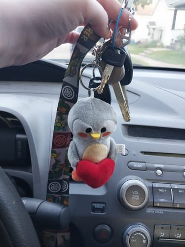 Customer photo review of Finch Bag Charm with Heart
