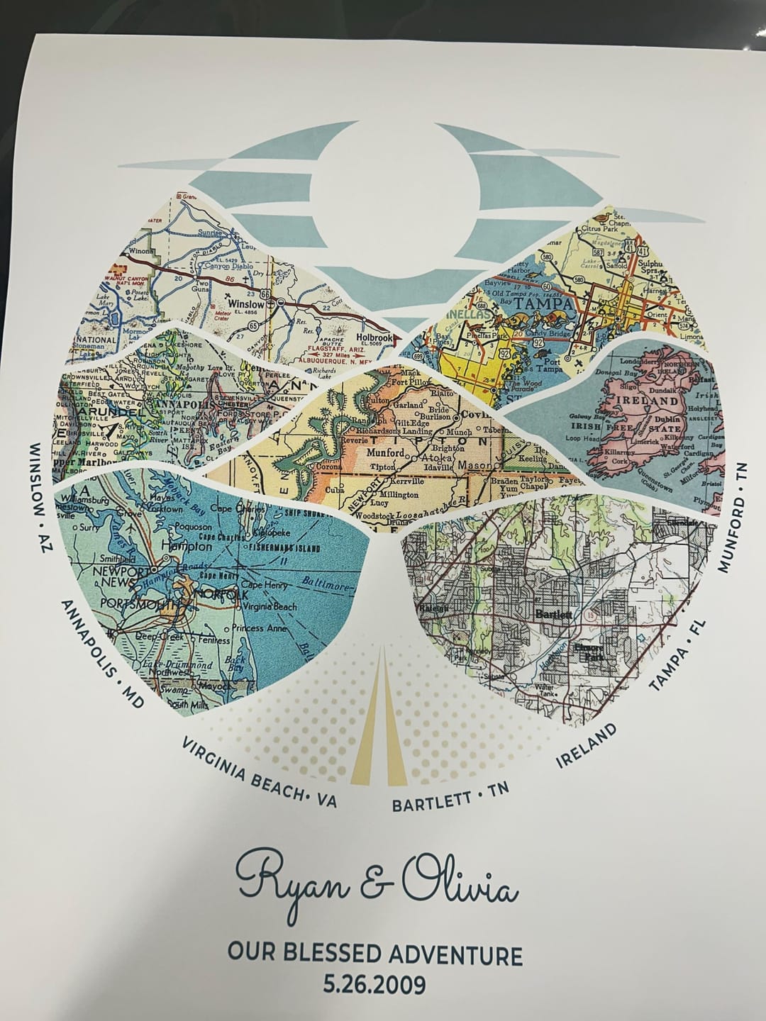 Customer photo review of Wanderlust Map [Digital Only]