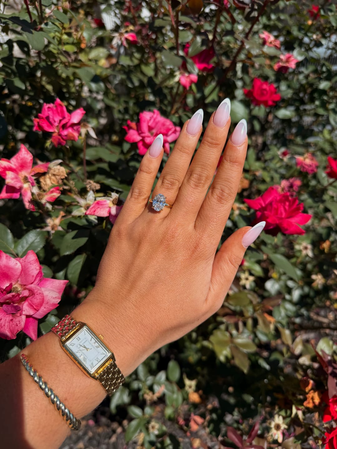 Customer photo review of Custom Engagement Ring Diamond Daughters