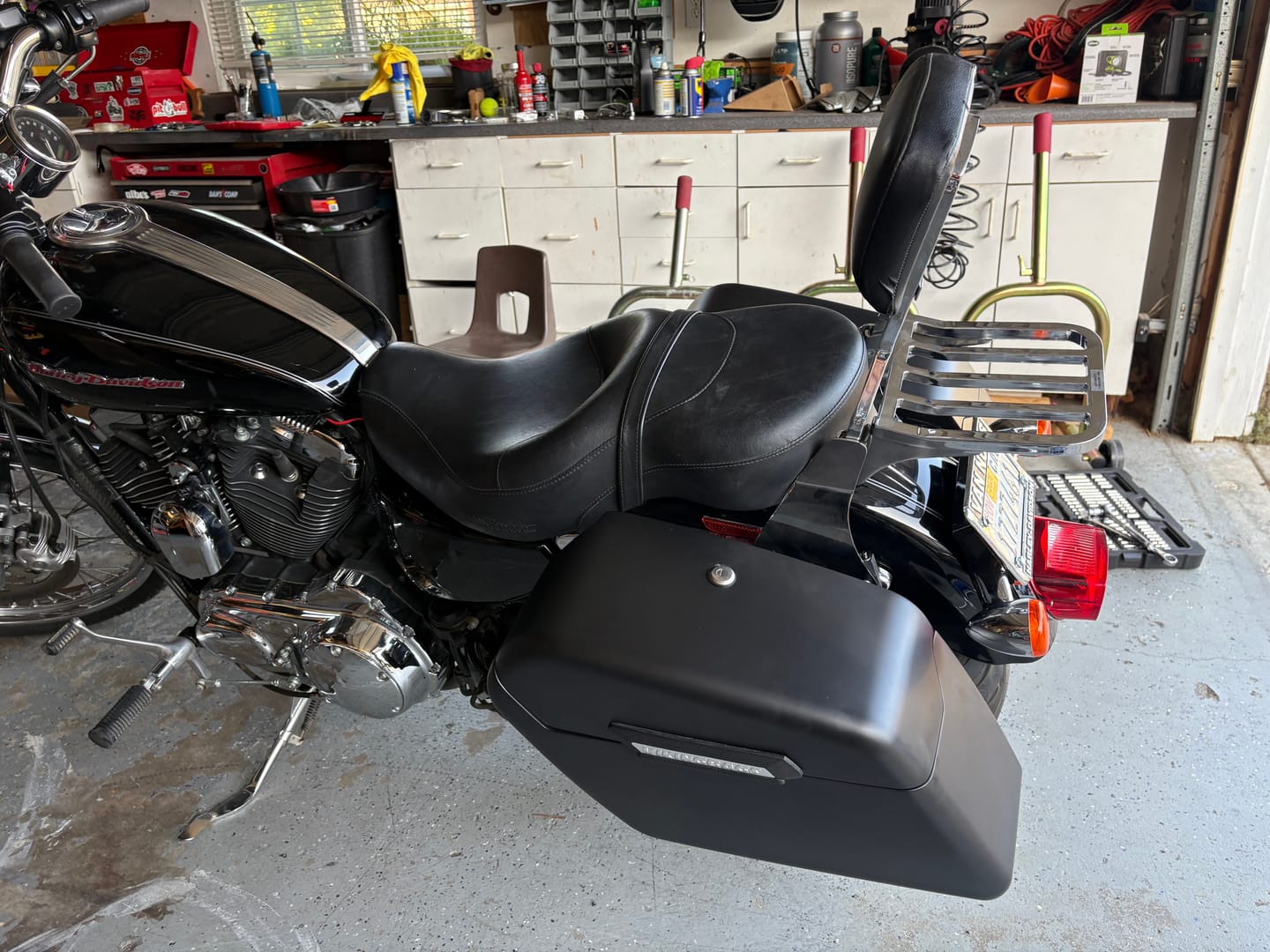 Customer photo review of Viking Turn Signal Relocation Kit For Harley Sportster (Rear Mount Licence Plate)