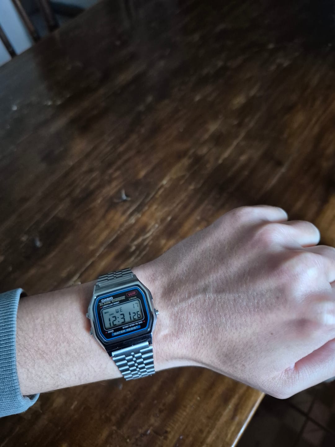Customer photo review of Reloj Casio Vintage A159WA-N1DF Plateado MADE IN JAPAN