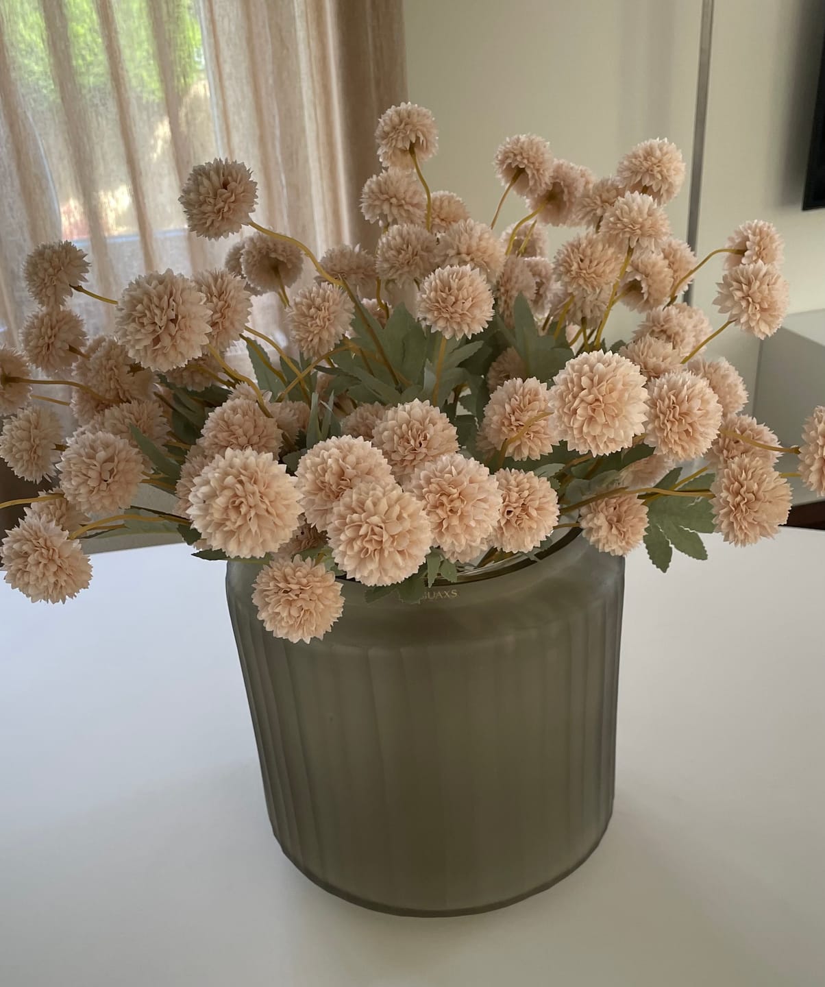 Customer photo review of Zijden Kiku Bloemen - Crème
