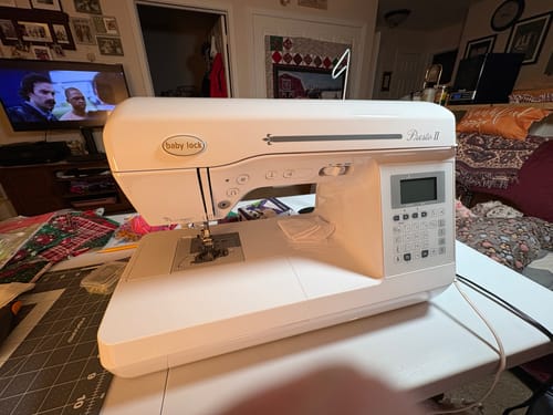 Customer photo review of Baby Lock BLMPR2 Presto II Sewing & Quilting Machine with FREE Bundle