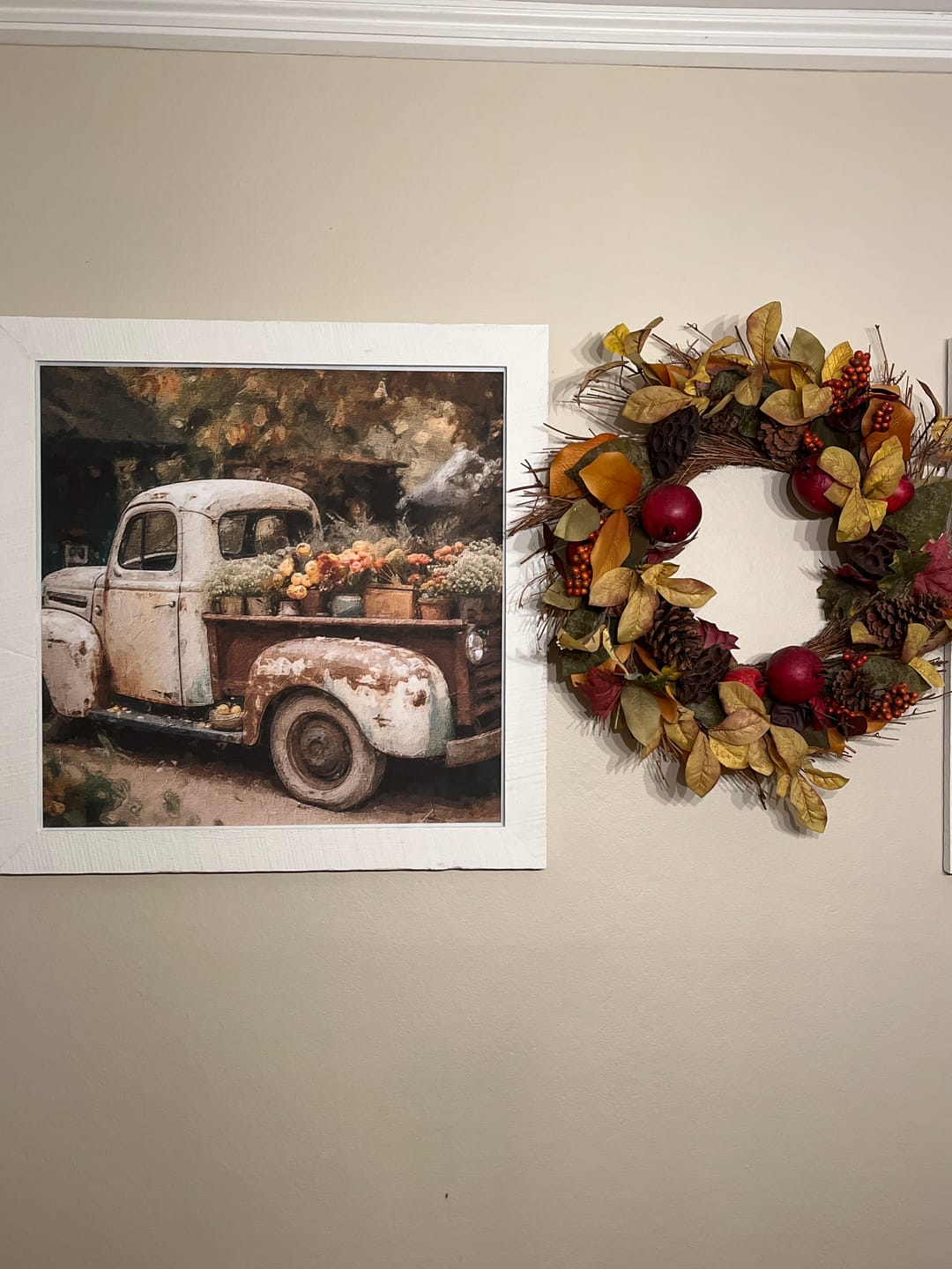 Customer photo review of White Truck with Flowers