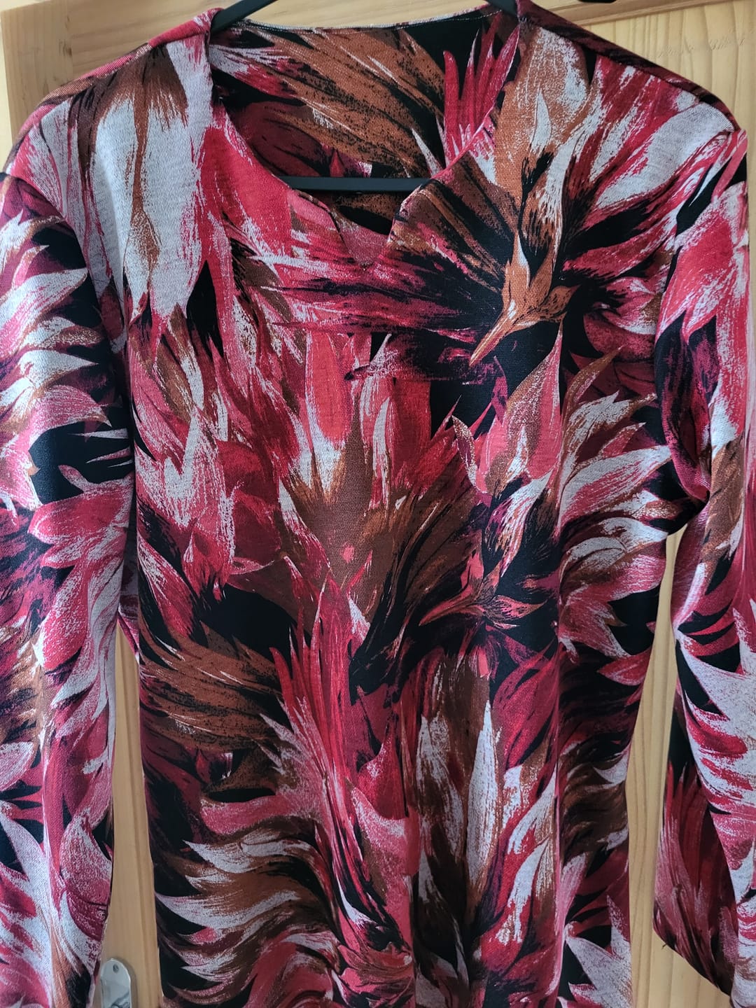 Customer photo review of Tropical Blooms Digital Modal-Touch Jersey Fabric