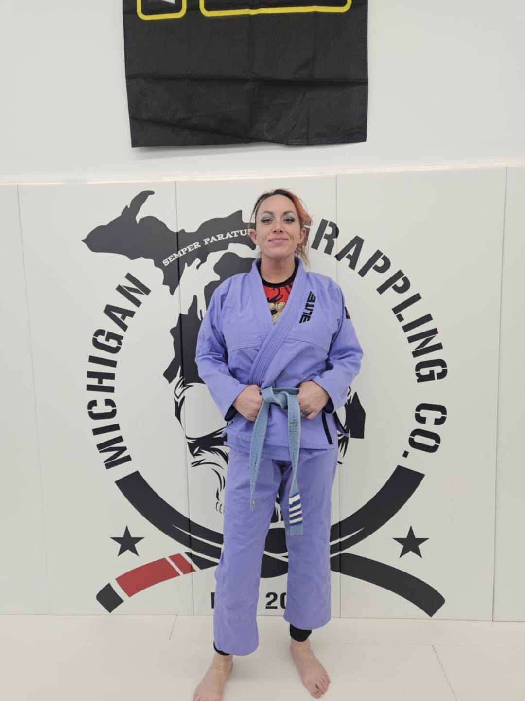 Customer photo review of Core Purple Brazilian Jiu Jitsu Womens BJJ Gi
