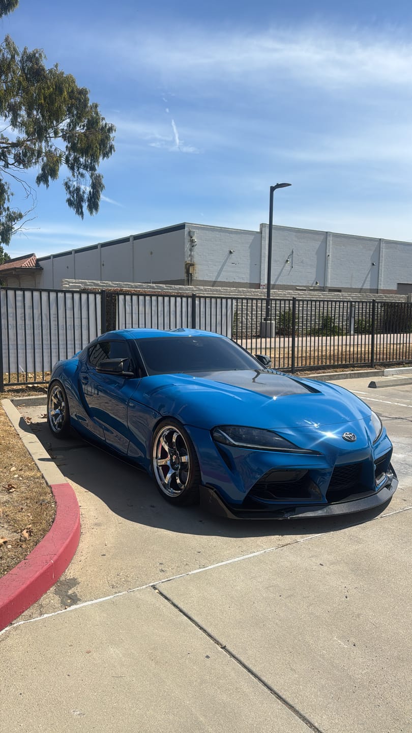Customer photo review of High Glossy Laguna Blue Vinyl Wrap
