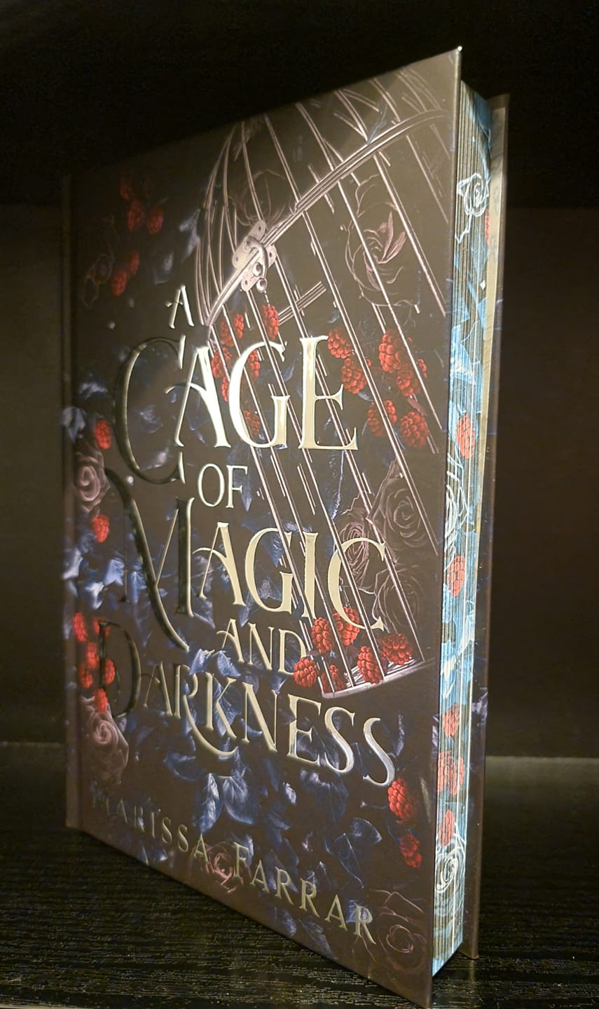 Customer photo review of A Cage of Magic and Darkness: Special Edition Hardback