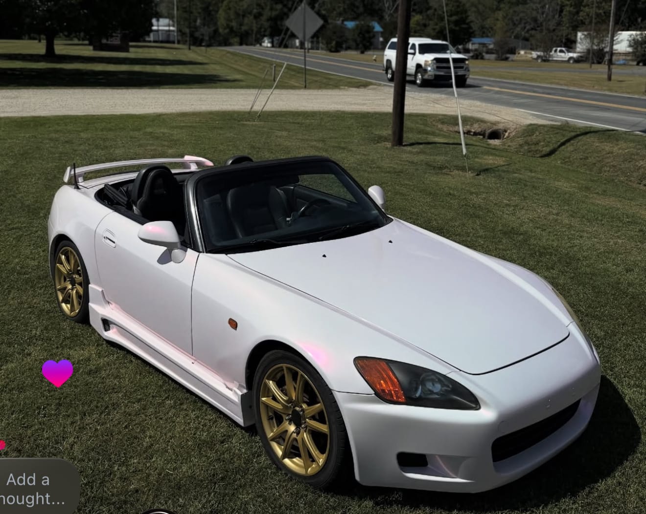 Customer photo review of Candy Metallic Pink White Vinyl Wrap