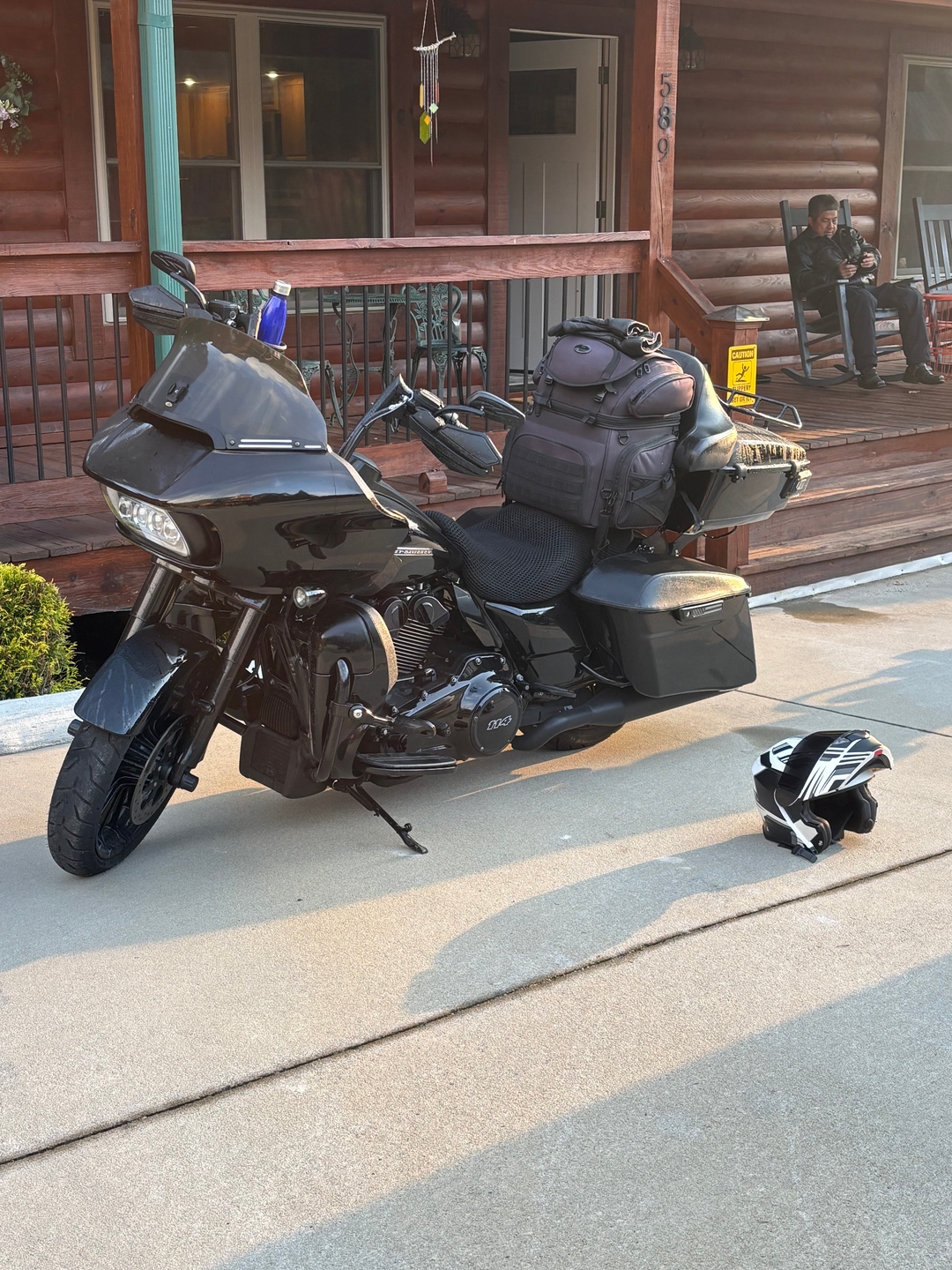 Wind Rider mesh seat cover on a Harley Davidson Street Glide Special