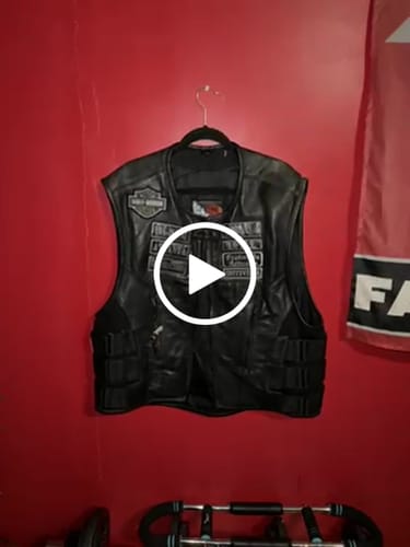Customer video review of HL11645NKD NAKED Swat team style leather motorcycle vest