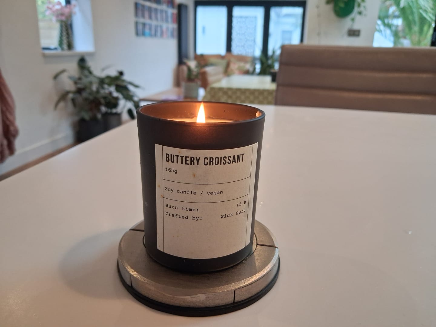Customer photo review of Buttery Croissant Candle