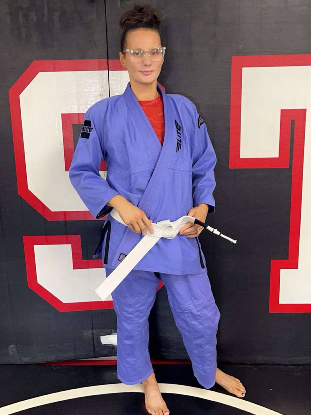Customer photo review of Core Purple Brazilian Jiu Jitsu Womens BJJ Gi