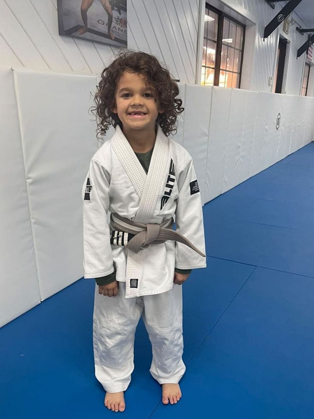 Customer photo review of Core White Brazilian Jiu Jitsu Kids BJJ Gi