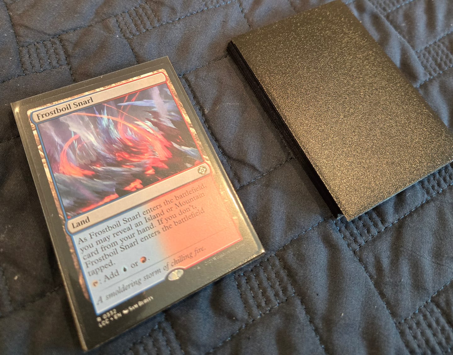 Customer photo review of Dragon Shield Display Case – Premium Card Storage & Protection