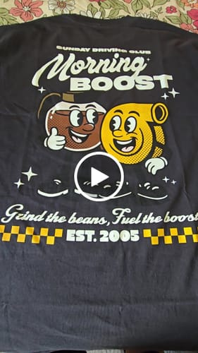 Customer video review of MORNING BOOST (LIMITED EDITION) OVERSIZED BOX TEE