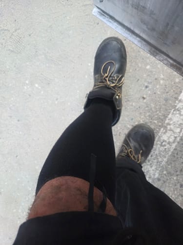 Customer photo review of Performance Eucalyptus Compression Socks