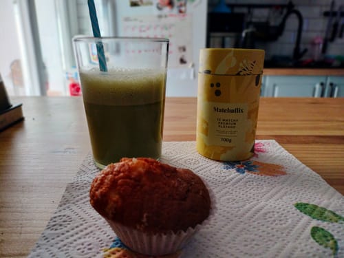 Customer photo review of Té Matcha Premium Plátano