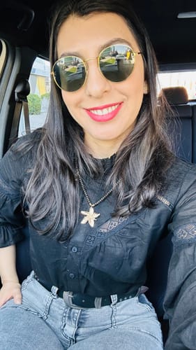 Reseña con foto de un cliente sobre Blusa Boho