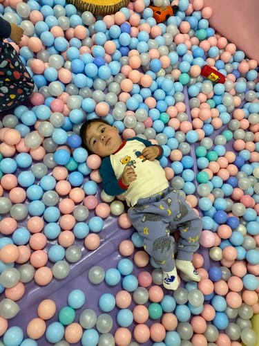 Customer photo review of Rainbow Robot Raglan T-Shirt