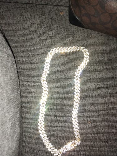 Customer photo review of 15MM Miami Cuban Gold CZ Bling Bling Chain
