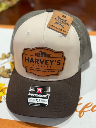 Customer photo review of (50 Pack) Custom Leather Patch Hats