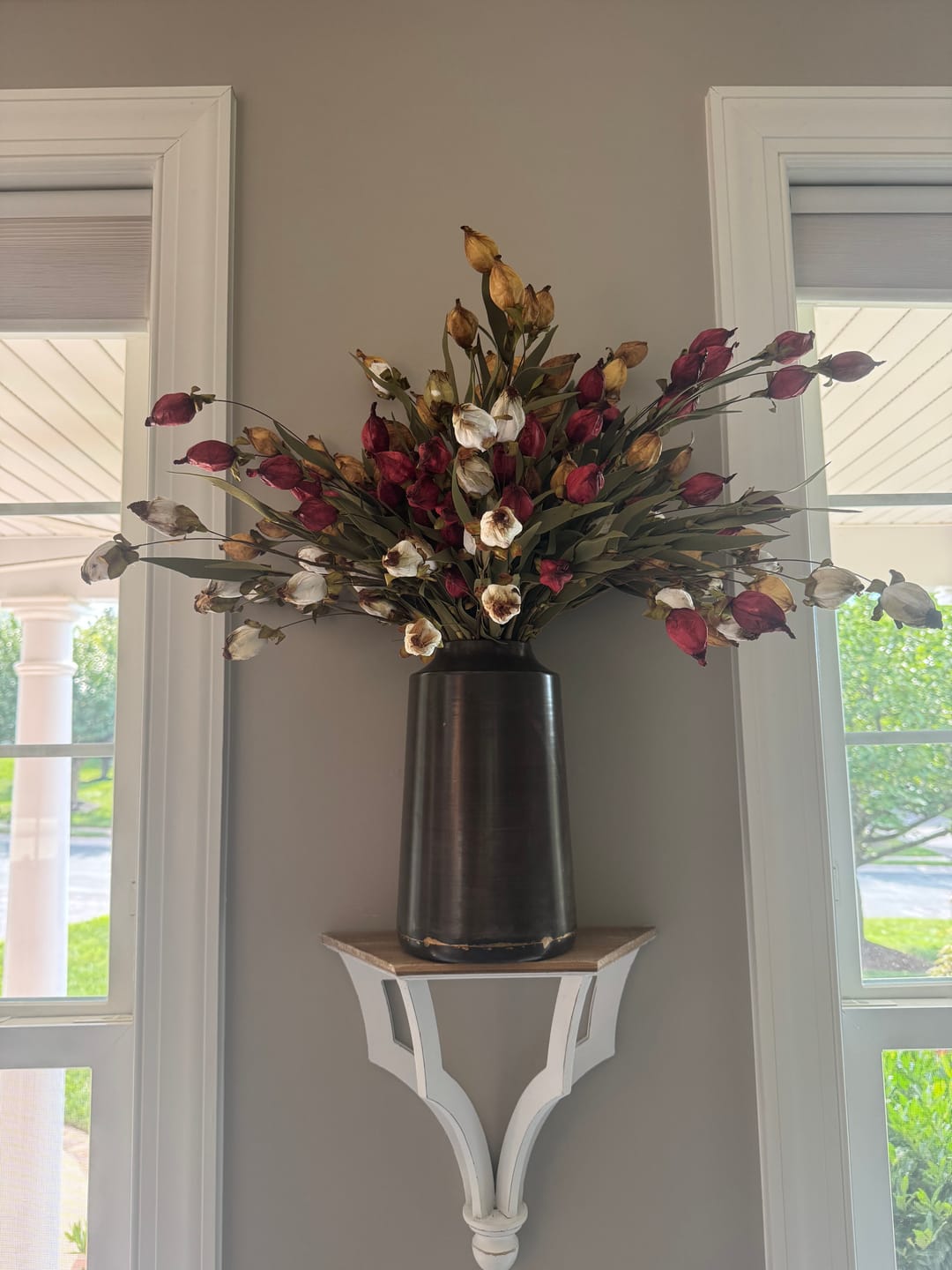 Customer photo review of Lantern Bud Luxe Bush | Burgundy