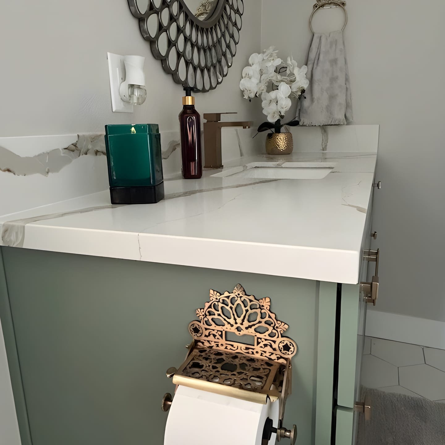 Customer photo review of Victorian Set - Antique Brass