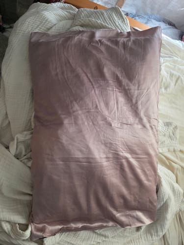 Customer photo review of Organic Silver Ion Silk Pillowcase