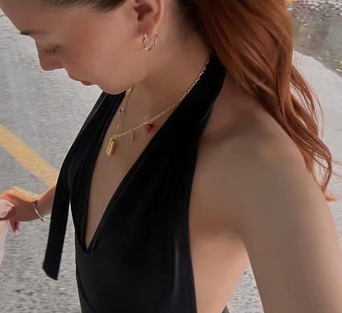 Customer photo review of Collar Dijes Cadena Larga y Corta