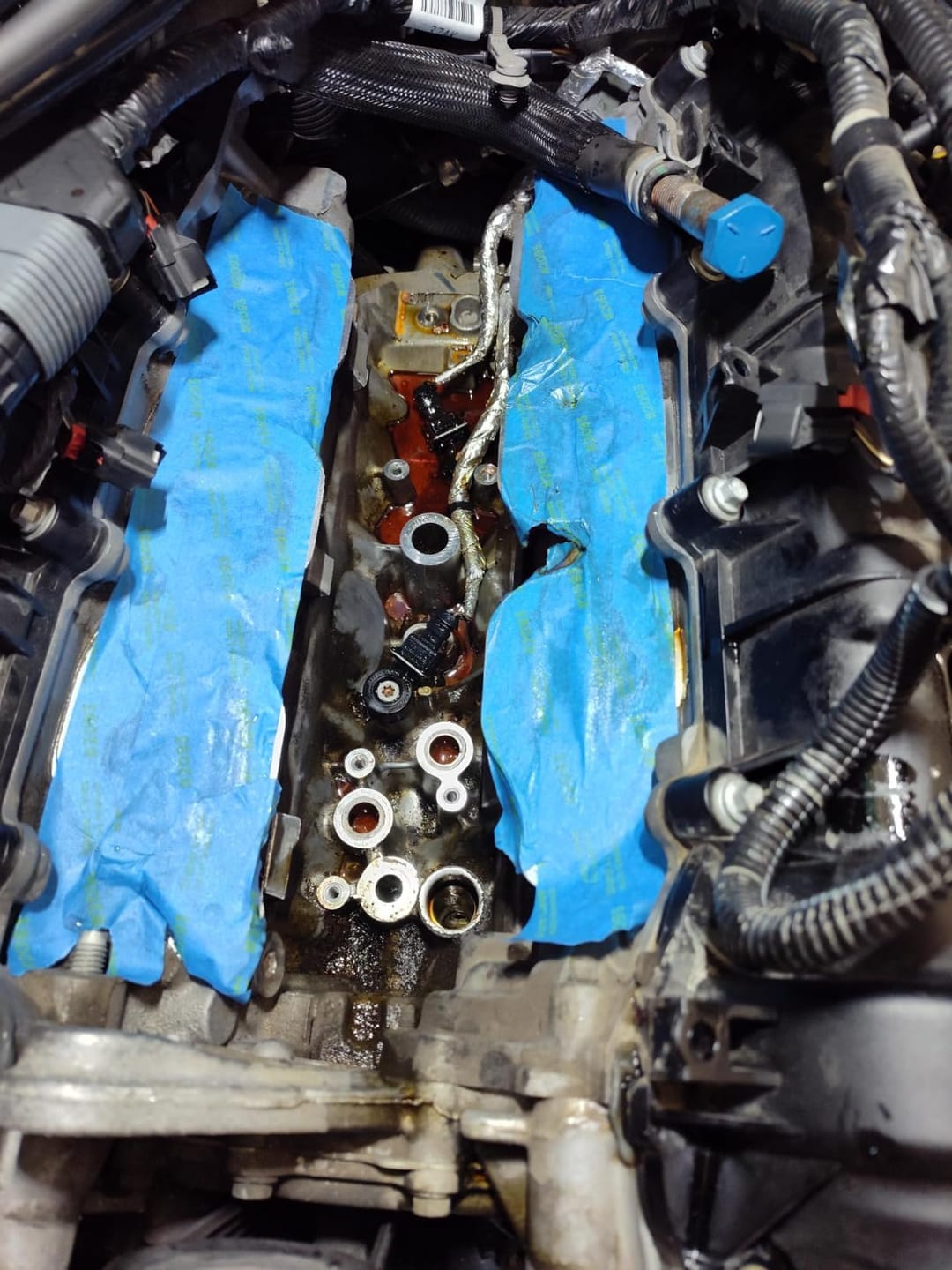 Customer photo review of Engine Oil Cooler with Oil Filter Housing Adapter Assembly for 2011-2016 Chrysler, Dodge, Jeep