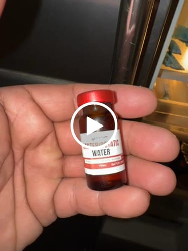 Customer video review of Bacteriostatic Water