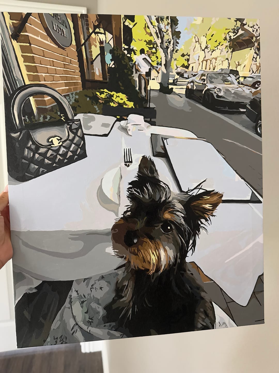 Customer photo review of Custom Pet Portrait – Paint by Numbers