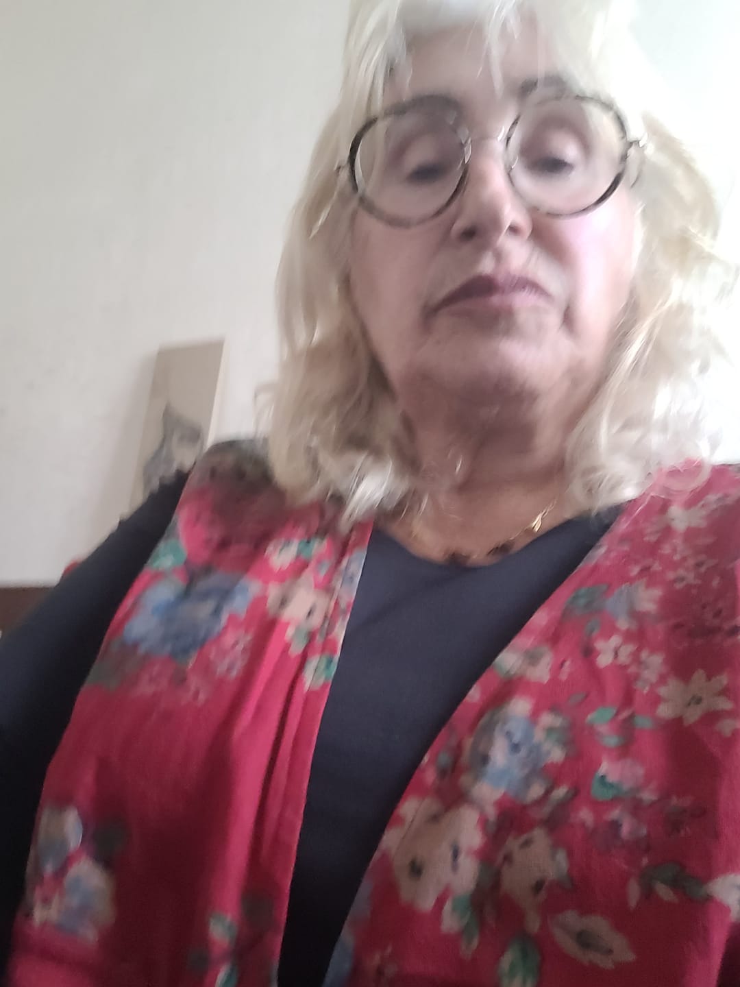 Customer photo review of Plus Size Women Vintage Flower Print Ramie Spring Long Shirt