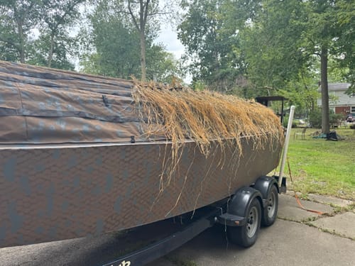 Customer photo review of Hunting Blind Raffia Grass (Pack)
