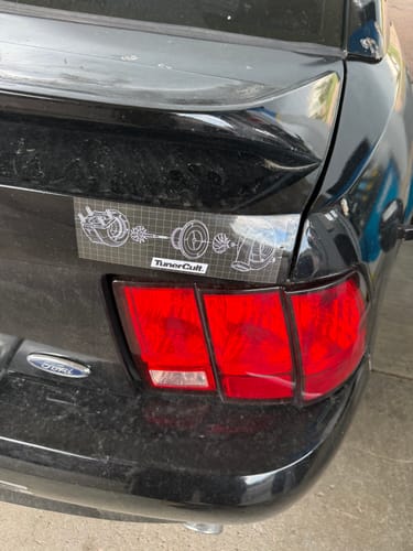 Customer photo review of BOOST DIAGRAM SLAP STICKER