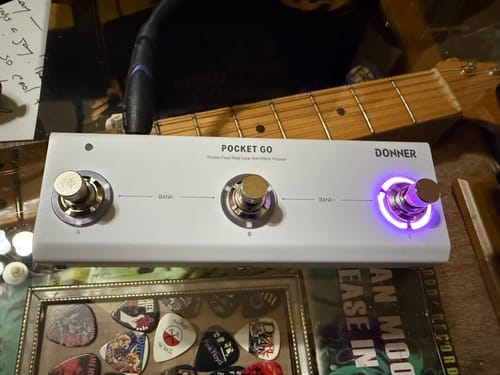 Customer photo review of Donner Pocket Go Multi-Effects Processor Pedal