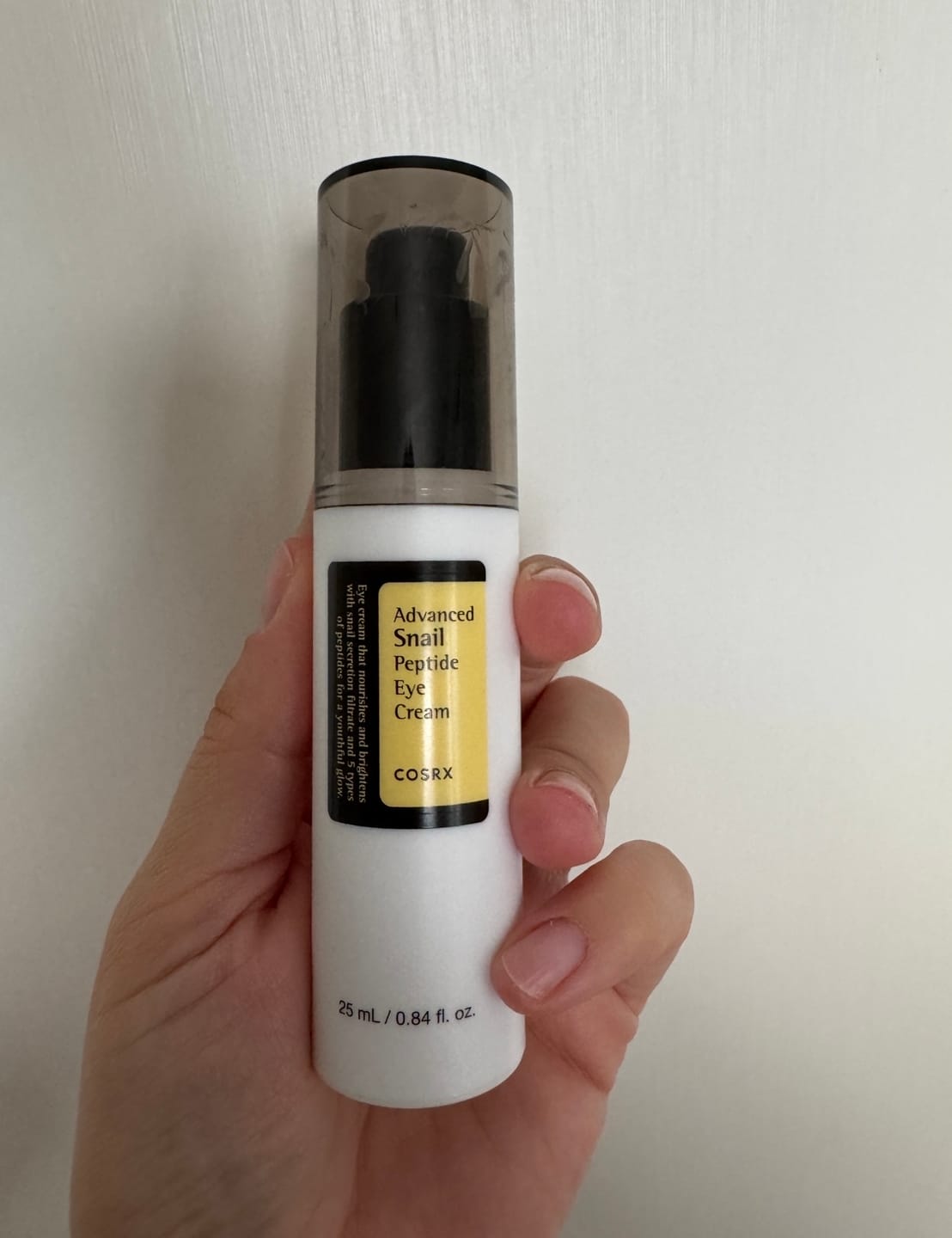Customer photo review of Acu krēms ar peptīdiem Cosrx Advanced Snail Peptide Eye Cream