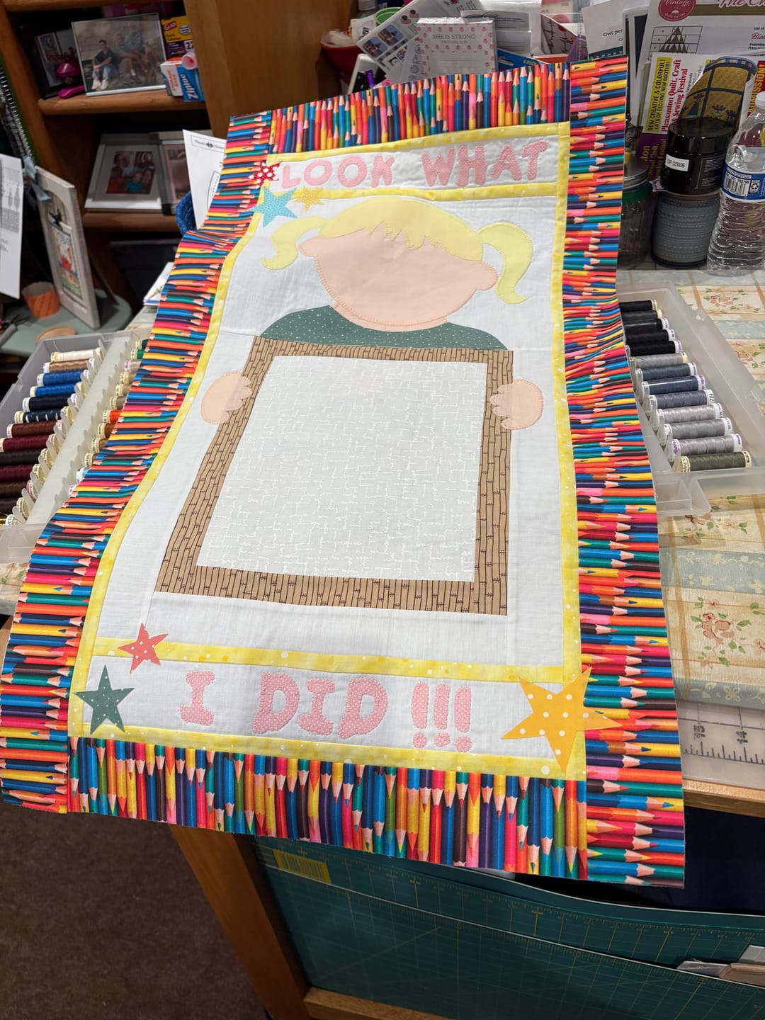 Customer photo review of Packed Colored Pencils Fabric
