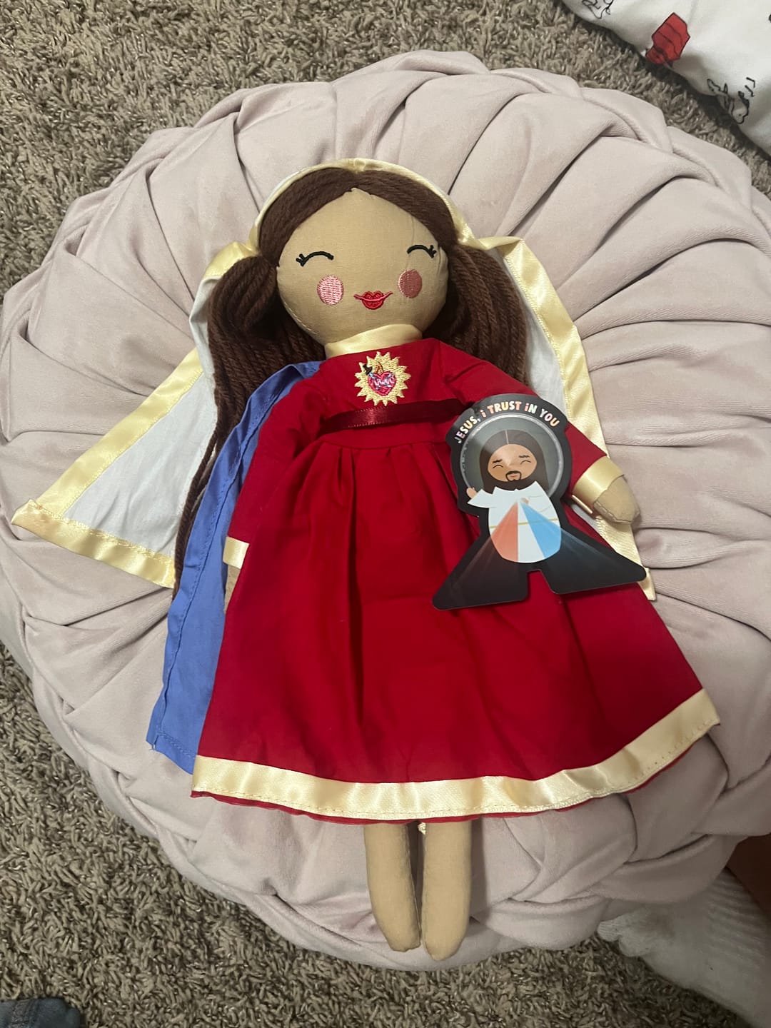 Customer photo review of Immaculate Heart of Mary Rag Doll