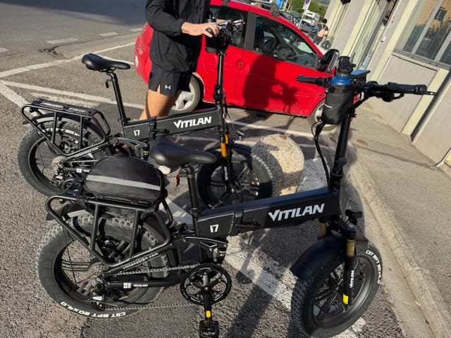 Customer photo review of I7 Pro Folding Full Suspension Electric Bike