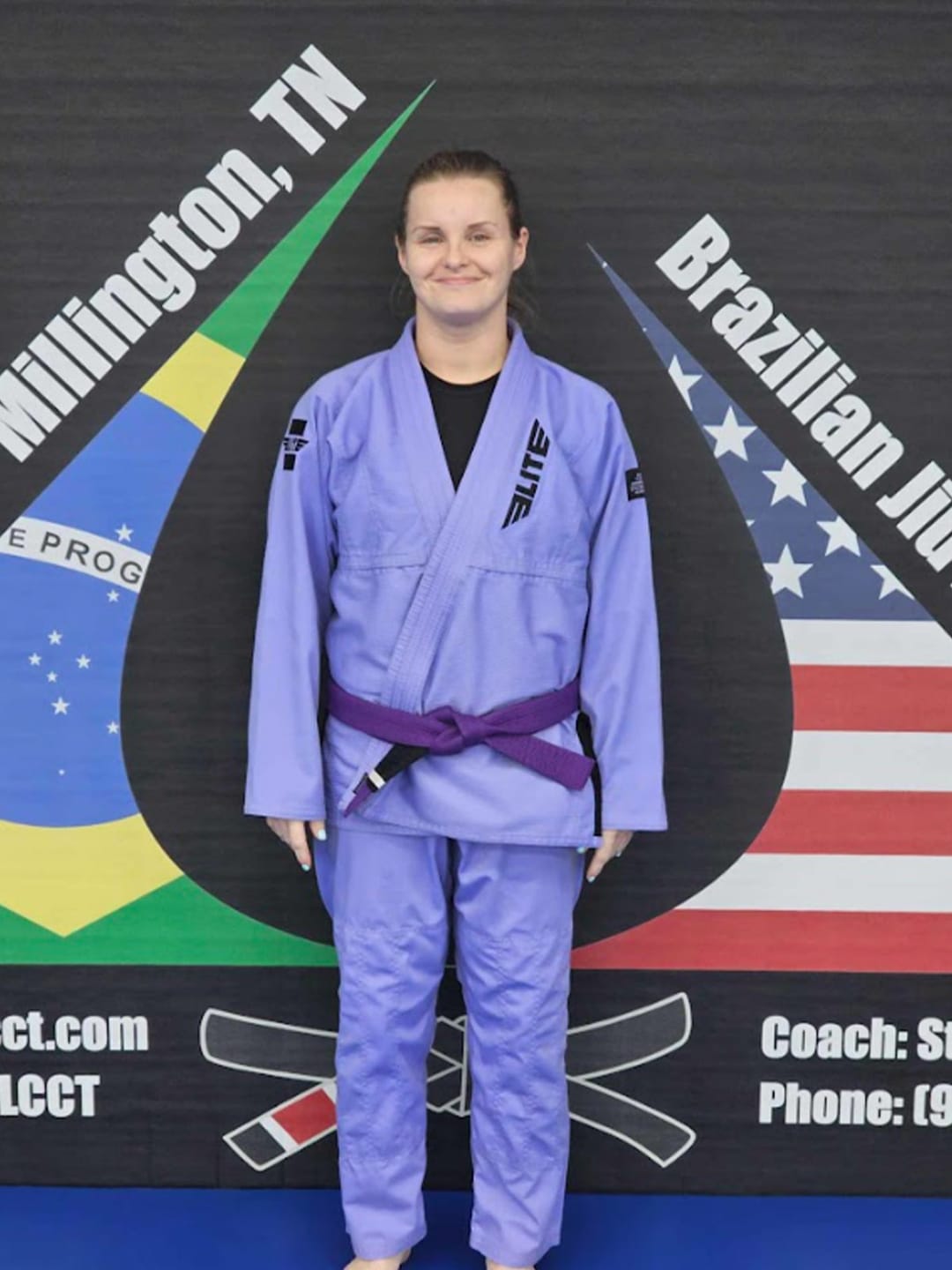 Customer photo review of Core Purple Brazilian Jiu Jitsu Womens BJJ Gi