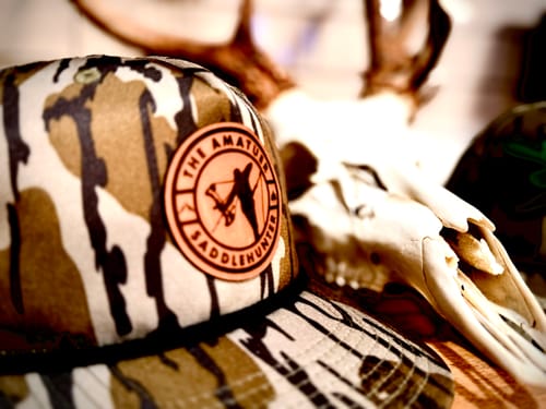 Customer photo review of Custom Leather Patch Goat Rope Hats - Mossy Oak & Old’s Cool Styles - Lost Hat Co.