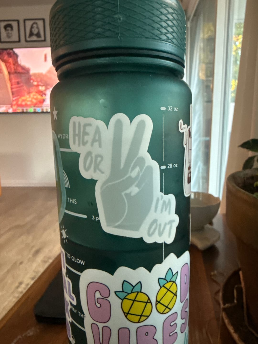 Customer photo review of HEA or I'm out sticker