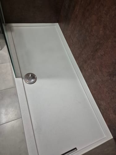 Customer photo review of Anti Slip 1500 x 700 Rectangle Stone Shower Tray