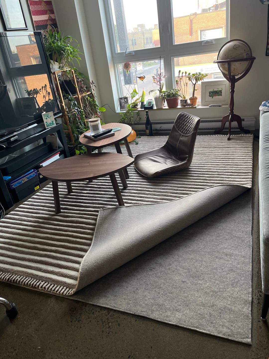 Customer photo review of All Natural Wool Rug Pad