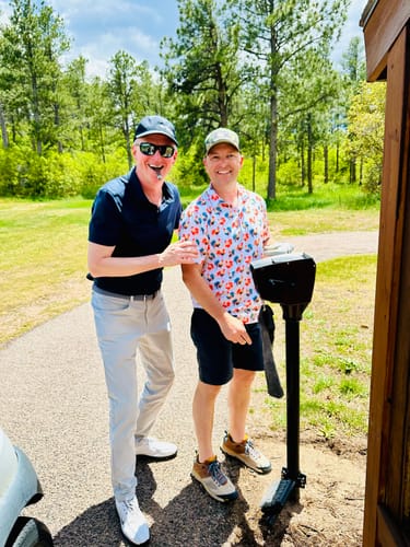 Customer photo review of Cocky Rooster Men's Polo - Navy