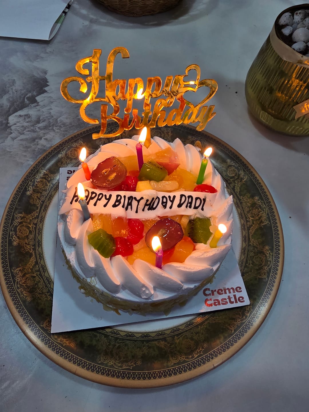 Customer photo review of Fresh Fruit Cake