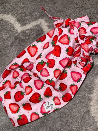 Customer photo review of OP Haube Erdbeere - Ponytail